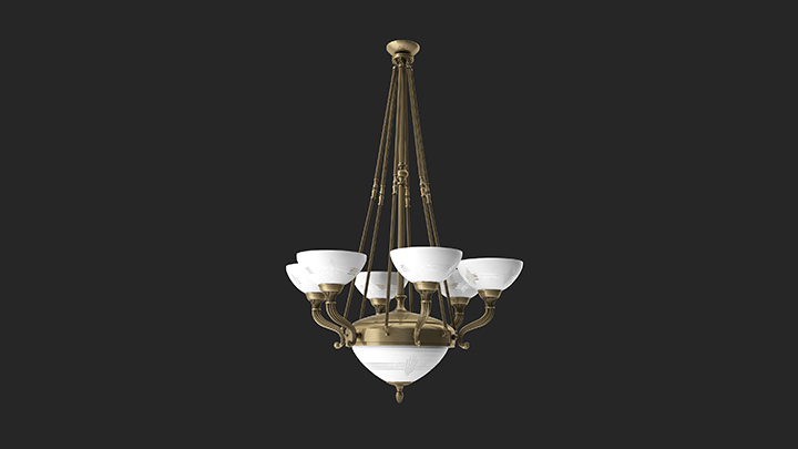 渲染模型_吊灯523