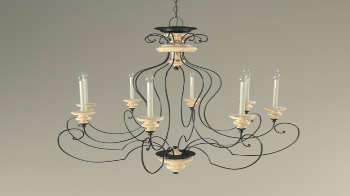 渲染模型_吊灯630