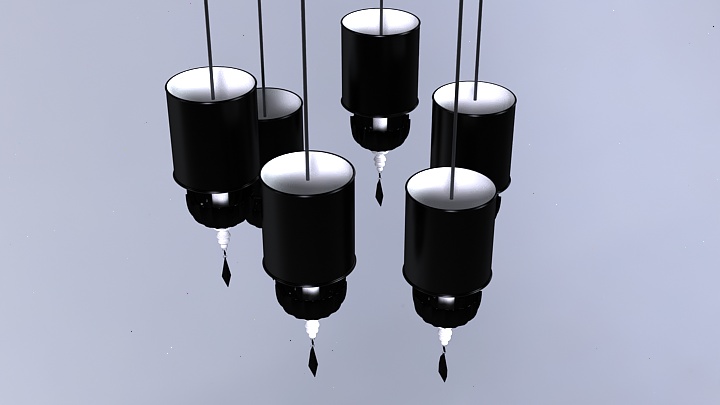 渲染模型_吊灯654