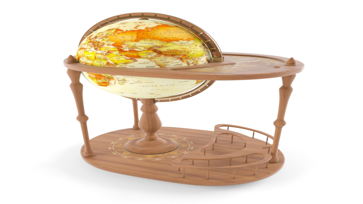 渲染模型_地球仪002