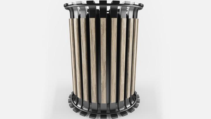 渲染模型_垃圾桶002