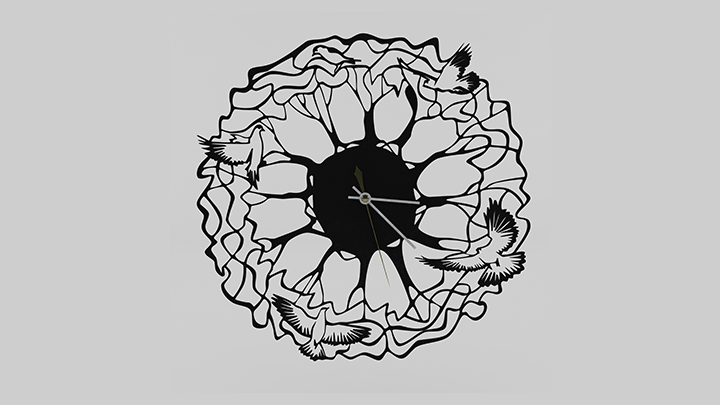 渲染模型_墙面时钟001