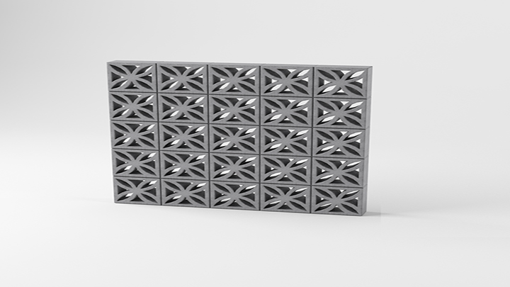 渲染模型_墙面造型007