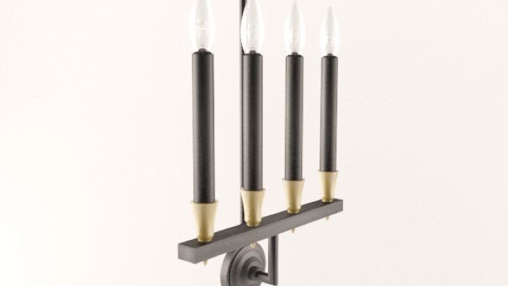 渲染模型_壁灯036