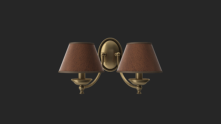 渲染模型_壁灯047