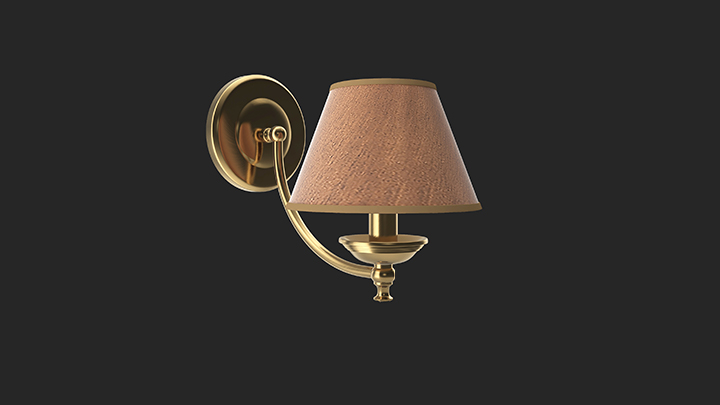 渲染模型_壁灯048