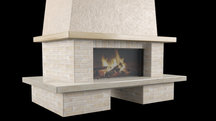 渲染模型_壁炉029