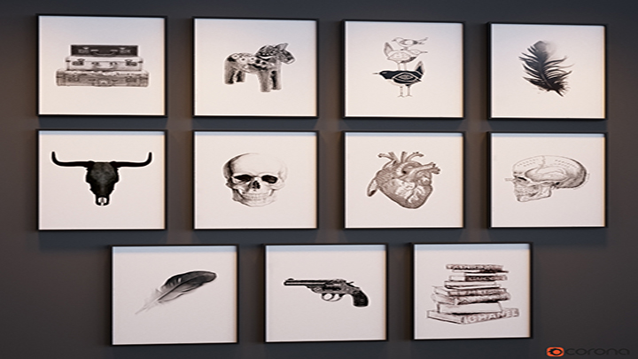 渲染模型_室内装饰004