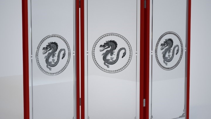 渲染模型_屏风015