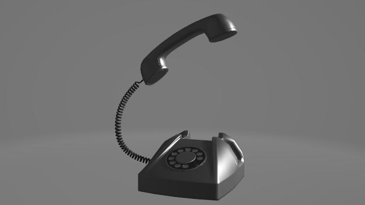 渲染模型_座机001