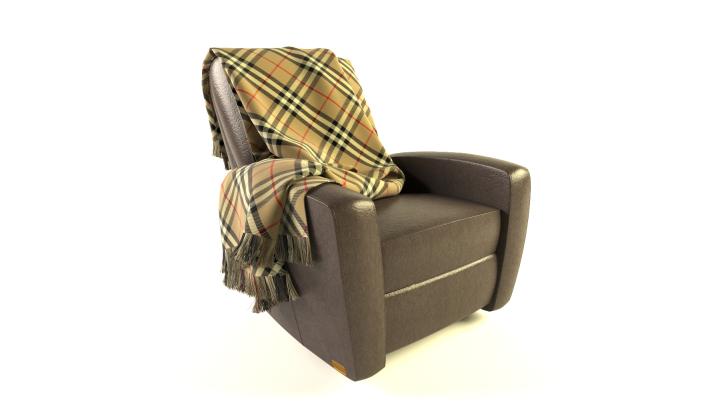 渲染模型_扶手椅007