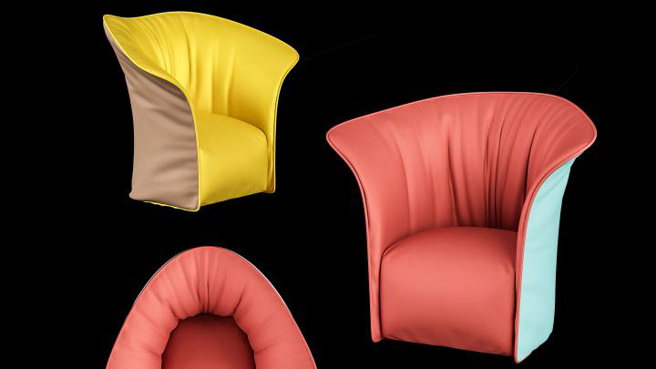 渲染模型_扶手椅011