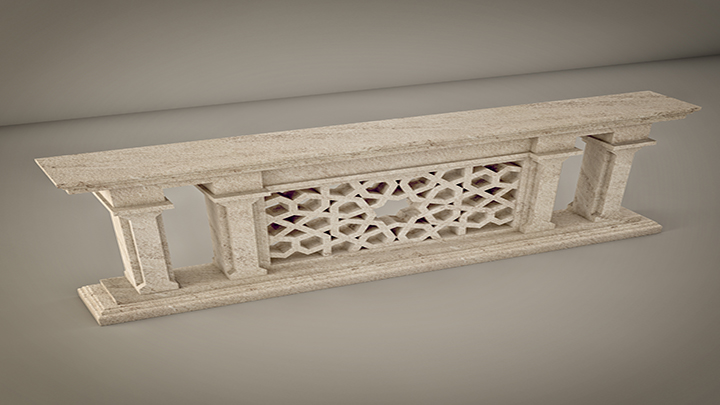 渲染模型_护栏001