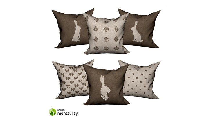 渲染模型_抱枕032