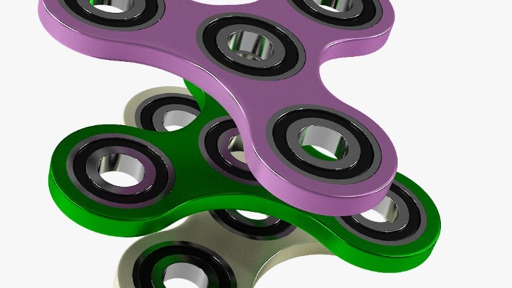 渲染模型_指尖陀螺001