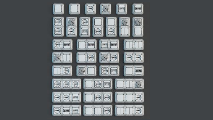 渲染模型_插座001