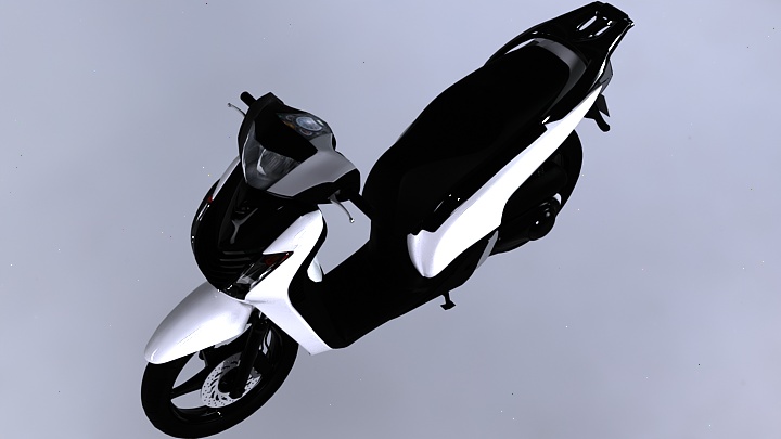 渲染模型_摩托车002