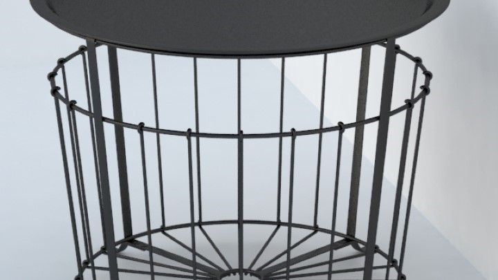 渲染模型_收纳架003