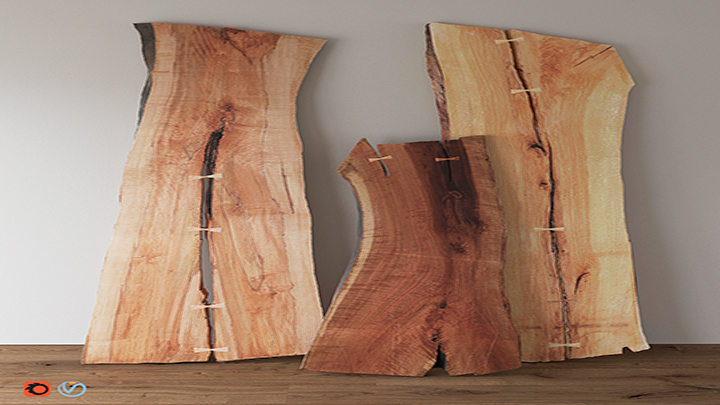 渲染模型_木头004