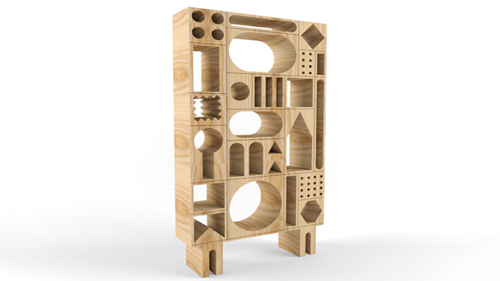 渲染模型_木架001