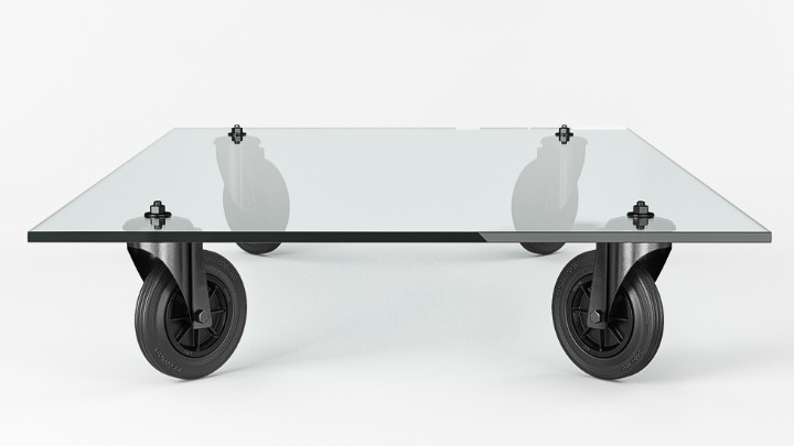 渲染模型_板车001