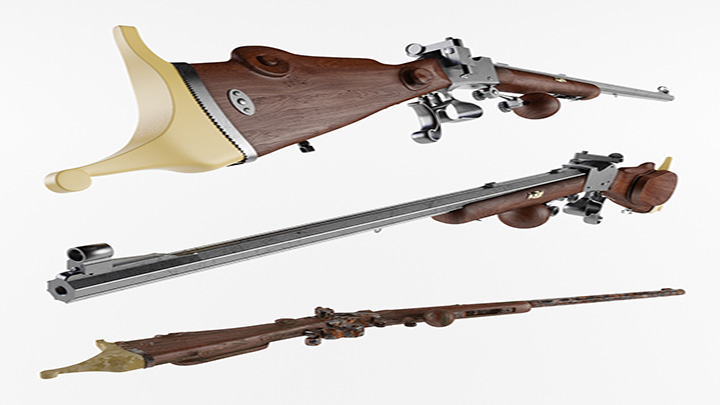 渲染模型_枪支002