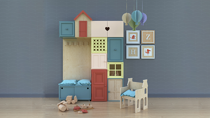 渲染模型_柜子218