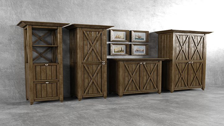 渲染模型_柜子742