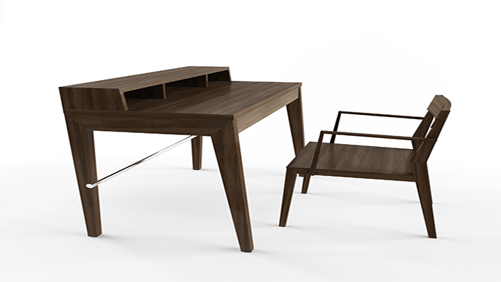 渲染模型_桌椅010