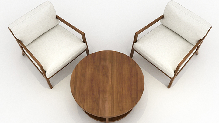 渲染模型_桌椅020