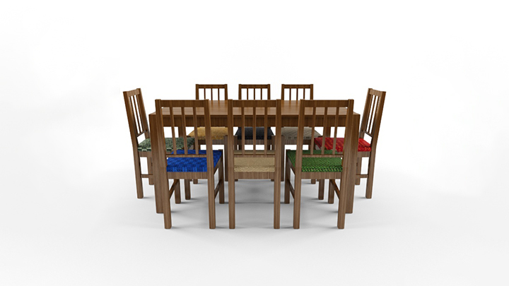 渲染模型_桌椅026