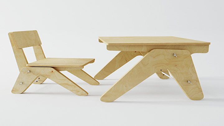 渲染模型_桌椅050