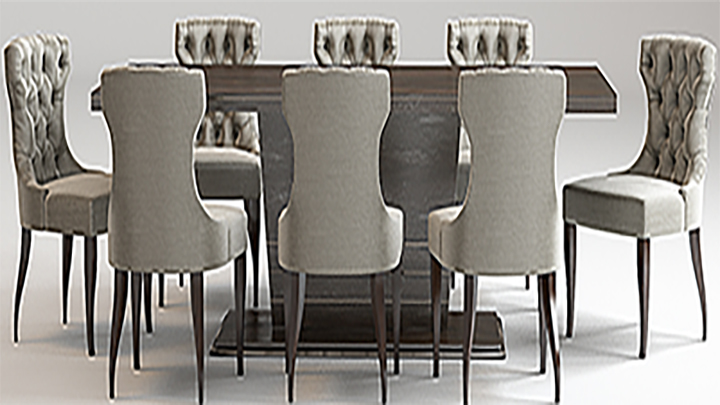 渲染模型_桌椅058