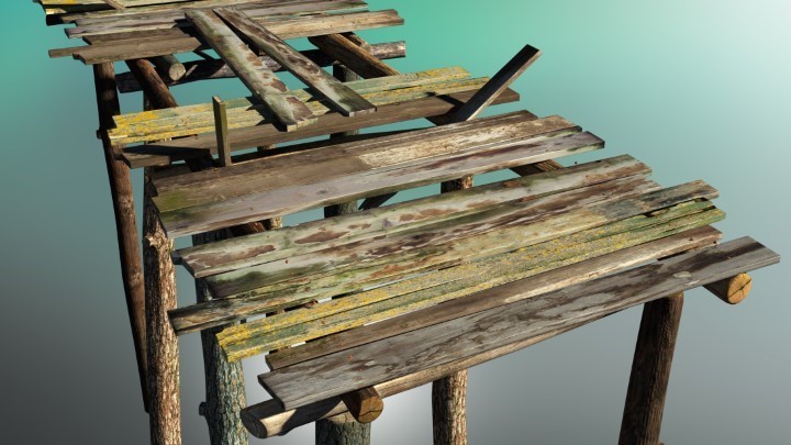 渲染模型_桥头001