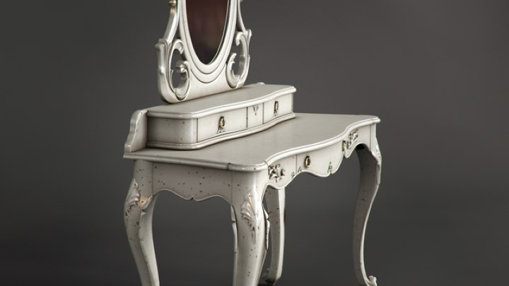 渲染模型_梳妆镜001