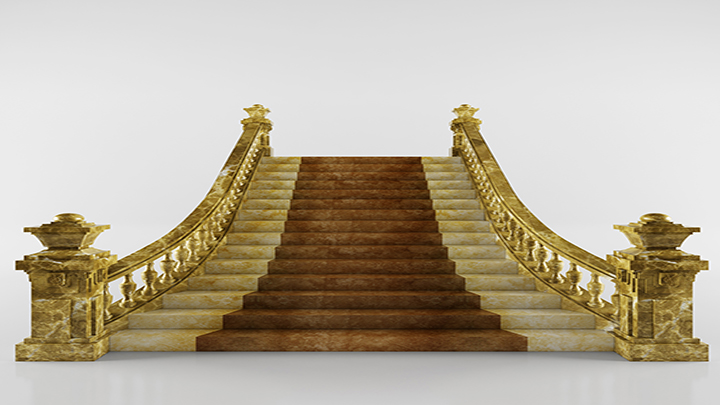 渲染模型_楼梯001