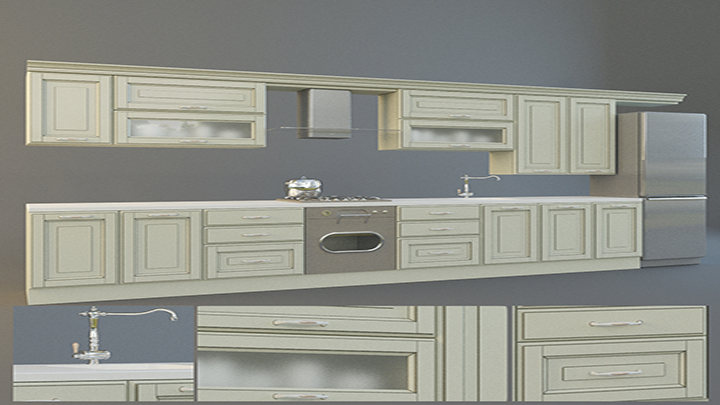 渲染模型_橱柜002