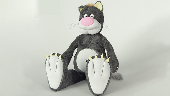 渲染模型_毛茸001