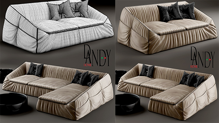 渲染模型_沙发685