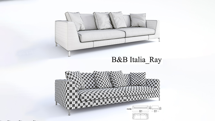 渲染模型_沙发980