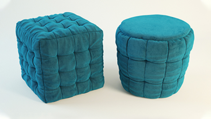 渲染模型_沙发凳005