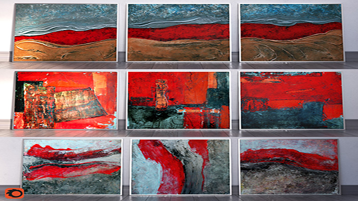 渲染模型_油画001