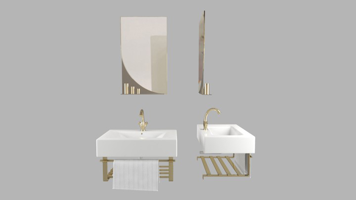 渲染模型_洗手台044