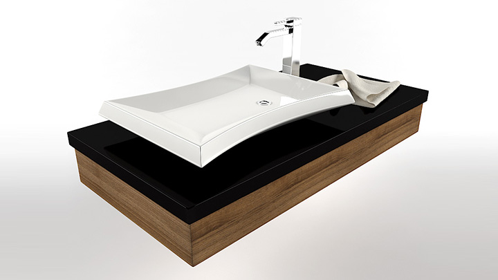 渲染模型_洗手池021