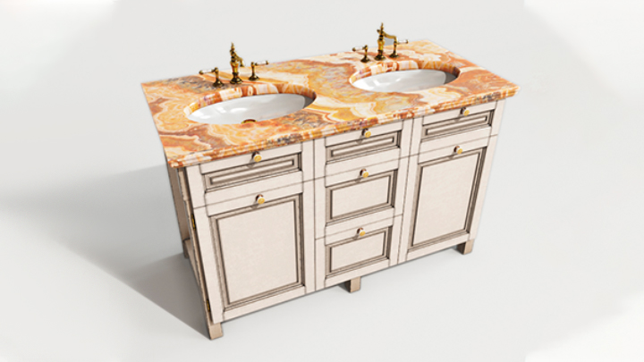 渲染模型_洗漱台007