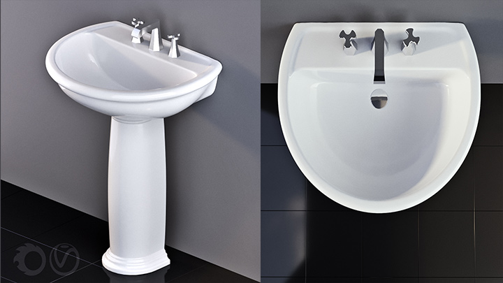 渲染模型_洗漱台046