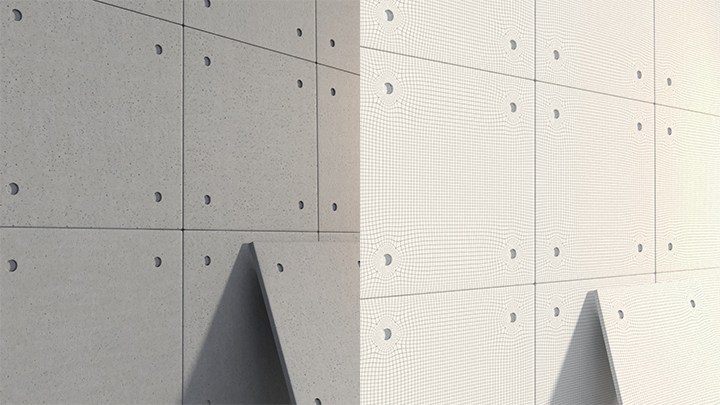 渲染模型_混凝土板001