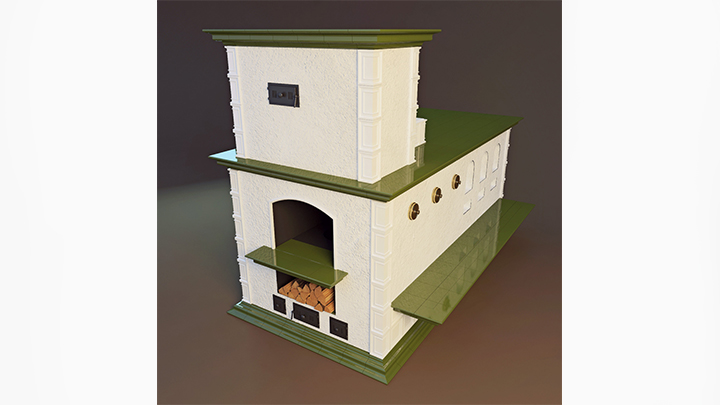 渲染模型_火炉010