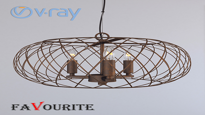 渲染模型_灯具036