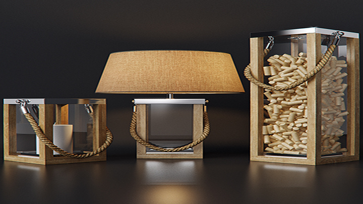 渲染模型_灯具222